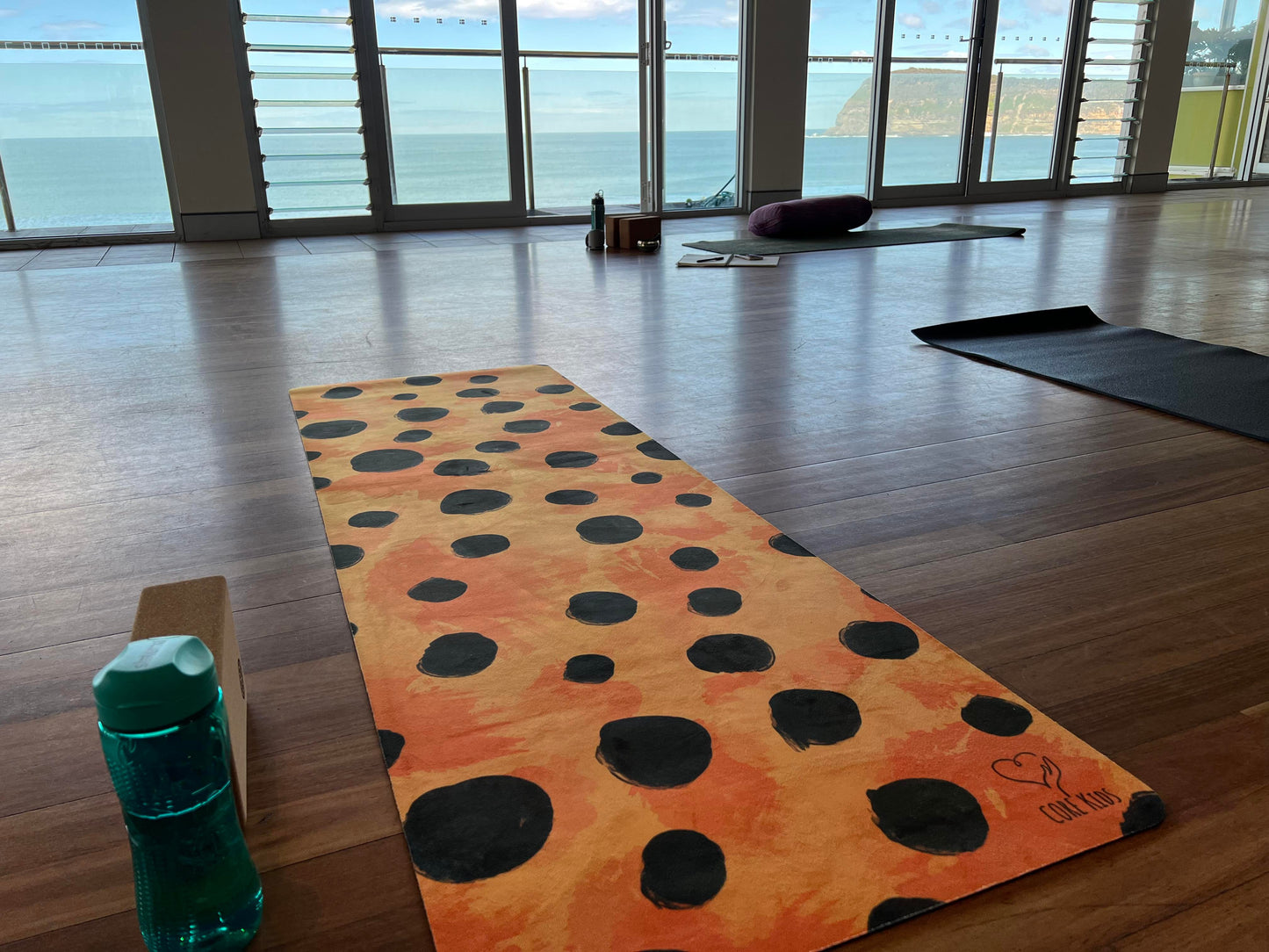 CORE Kids x Kasey Rainbow leopard adult yoga mat